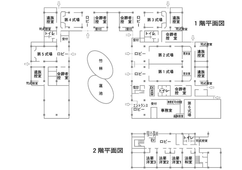 やすらぎのさとのフロアマップ